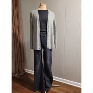 GAP - Women's Small Grey Open Cardigan